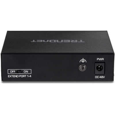 Trendnet TE-FP051 nätverksswitchar Ohanterad Fast Ethernet (10/100) Strömförsörjning via Ethernet (PoE) stöd Svart