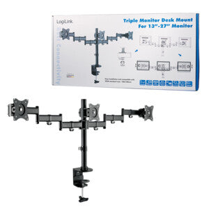 LogiLink BP0050 fäste och ställ till bildskärm 68,6 cm (27") Svart Bord