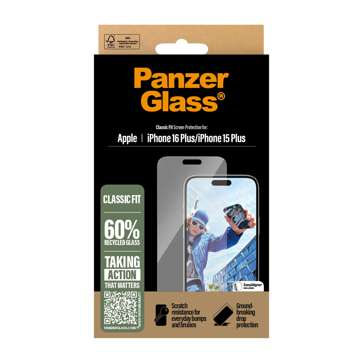 PanzerGlass PG Scrn iPhone 16 6.7Inch Classic Fit