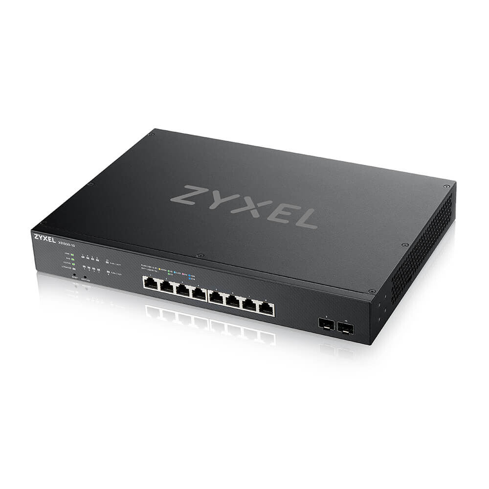 Zyxel XS1930-10-ZZ0101F nätverksswitchar hanterad L3 10G Ethernet (100/1000/10000) Svart