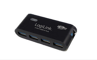 LogiLink USB 3.0 4x 5000 Mbit/s Svart