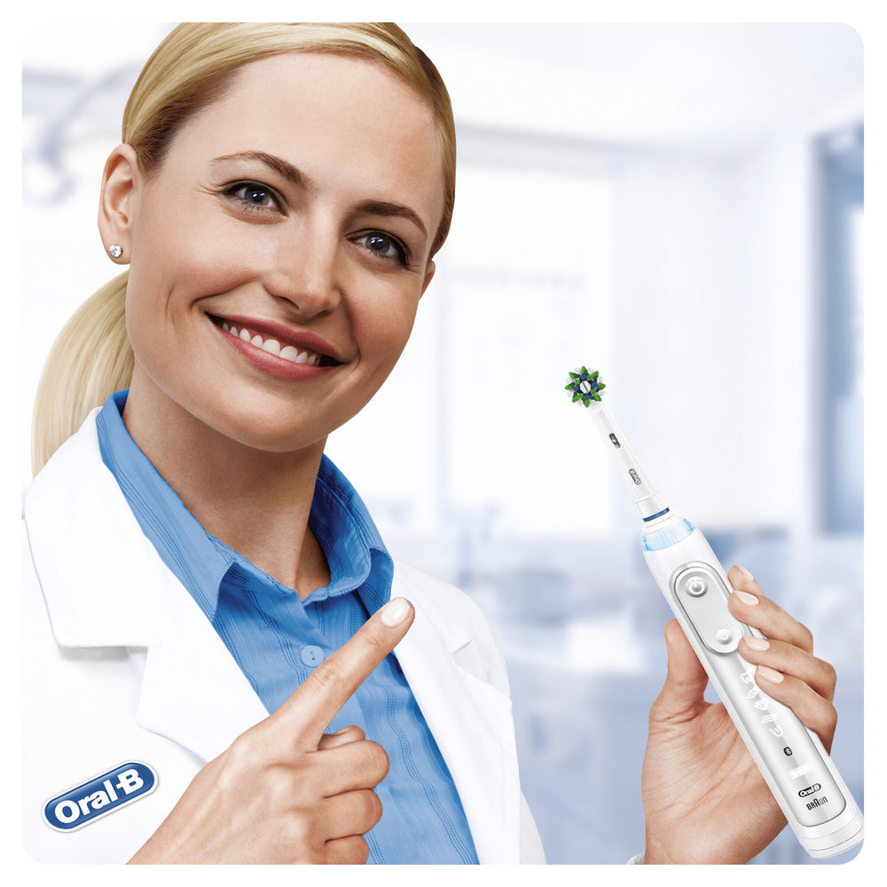 Oral-B CrossAction 80338435 tandborsthuvuden 4 styck Vit