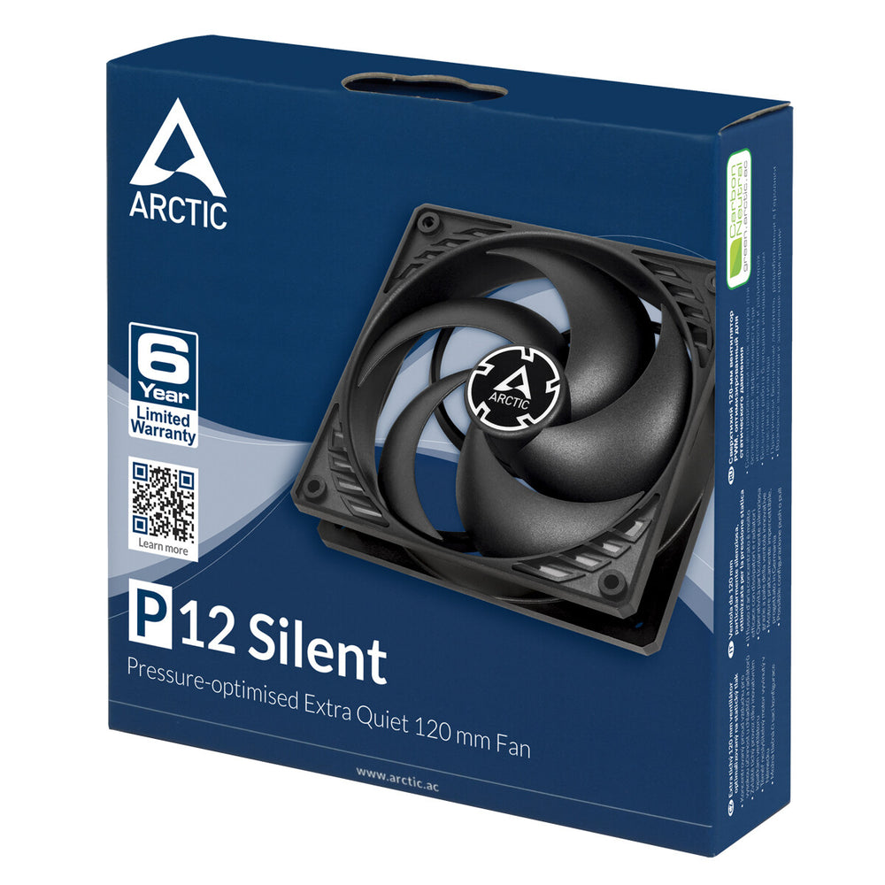 ARCTIC P12 Silent Datorväska Fan 12 cm Svart