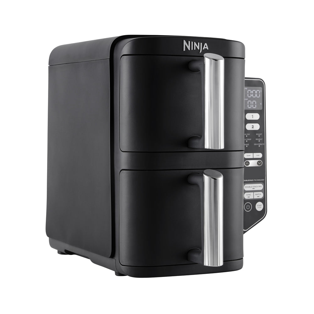 Ninja SL300EU fritös Dubbel 7,6 l Fristående 2470 W Varmluftsfritös Svart