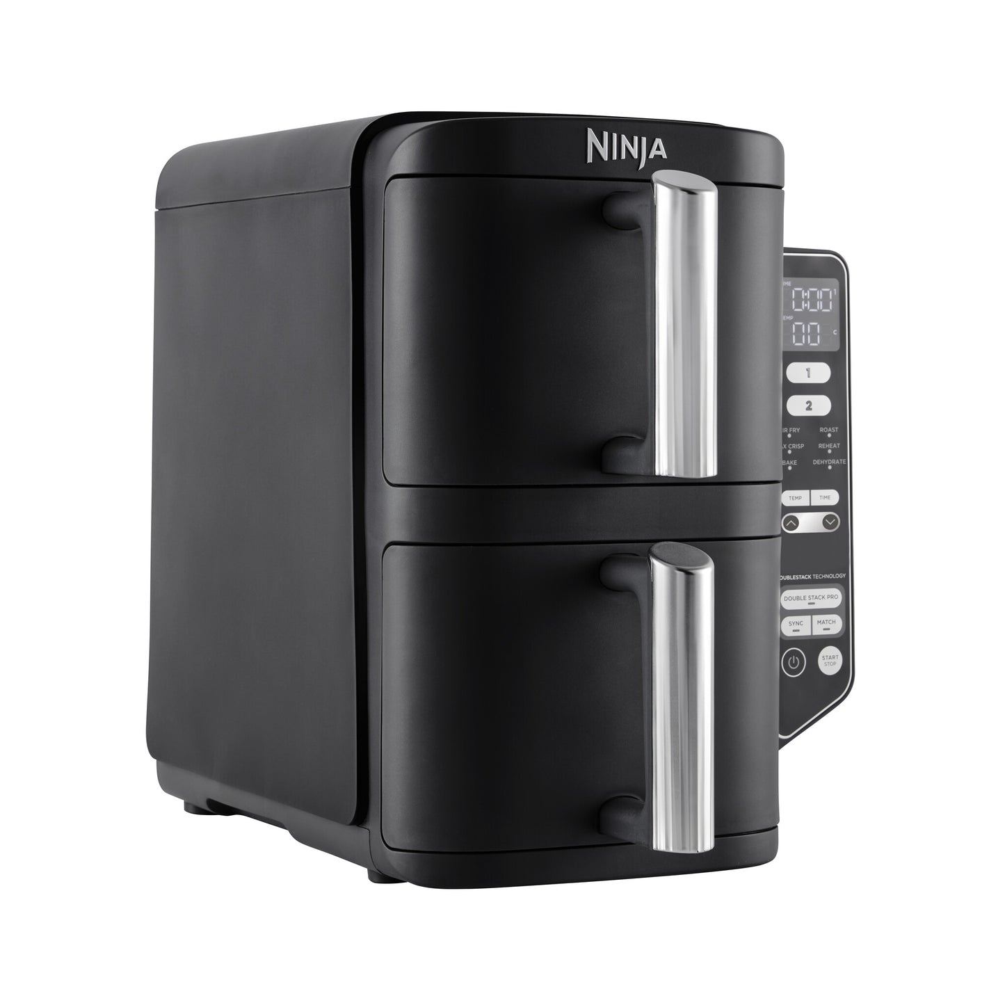 Ninja SL300EU fritös Dubbel 7,6 l Fristående 2470 W Varmluftsfritös Svart