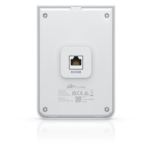 Ubiquiti Unifi 6 In-Wall 4800 Mbit/s Vit Strömförsörjning via Ethernet (PoE) stöd