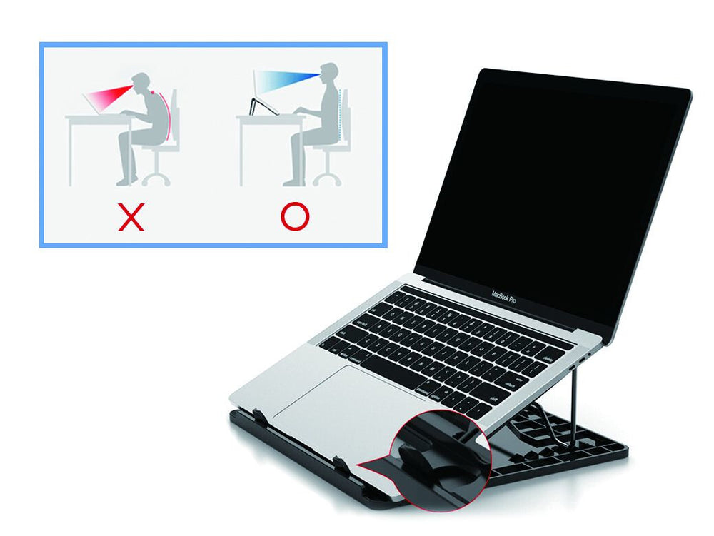 Conceptronic ERGO Laptop Cooling Stand Ställ till bärbara datorer Svart 39,6 cm (15.6
