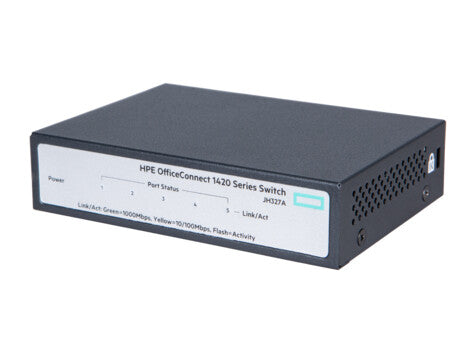 HPE OfficeConnect 1420 5G Ohanterad L2 Gigabit Ethernet (10/100/1000) 1U Grå