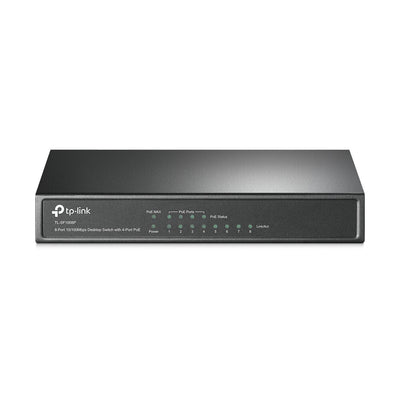 TP-Link TL-SF1008P nätverksswitchar Ohanterad Fast Ethernet (10/100) Strömförsörjning via Ethernet (PoE) stöd Oliv