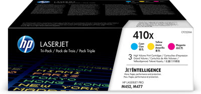 HP 410X 3-pack cyan/magenta/gul original LaserJet-tonerkassett med hög kapacitet