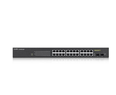 Zyxel GS1900-24HP hanterad Gigabit Ethernet (10/100/1000) 1U Svart