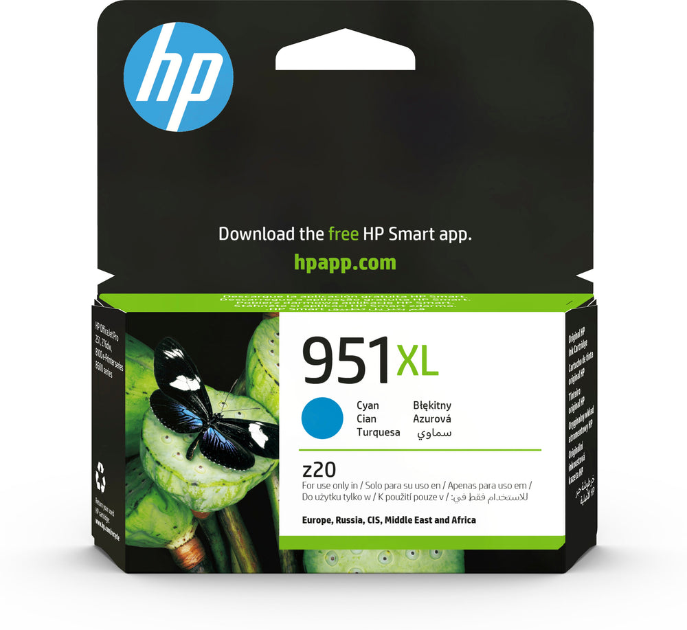 HP 951XL High Yield Cyan Original Ink Cartridge bläckpatroner 1 styck Hög (XL) avkastning