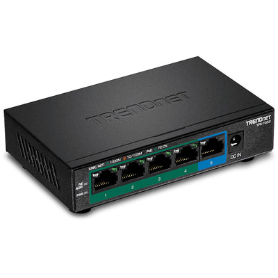 Trendnet TPE-TG52 nätverksswitchar Ohanterad Gigabit Ethernet (10/100/1000) Strömförsörjning via Ethernet (PoE) stöd Svart