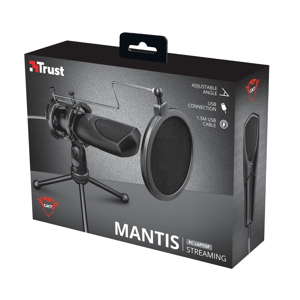 Trust GXT 232 Mantis Svart Mikrofon till PC