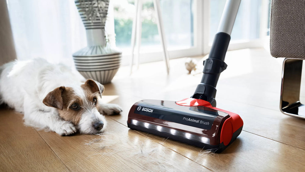 Bosch BCS711PET upprättstående dammsugare och elektrisk sopborste Skaftdammsugare Batteri Torr Utan påse 0,3 l Svart, Röd 3 Ah