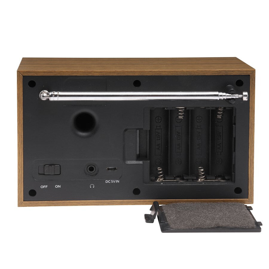 Denver DAB-46WHITE radioapparater Internet Analog och digital Brun, Vit