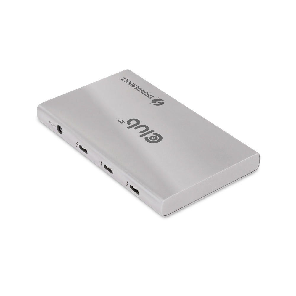 CLUB3D CSV-1580 dockningsstationer för bärbara datorer Dockning Thunderbolt 4 Silver