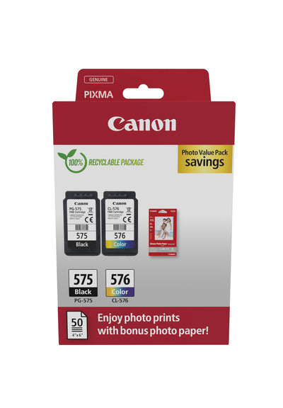 Canon 5438C004 bläckpatroner 2 styck Original Svart, Cyan, Magenta, Gul