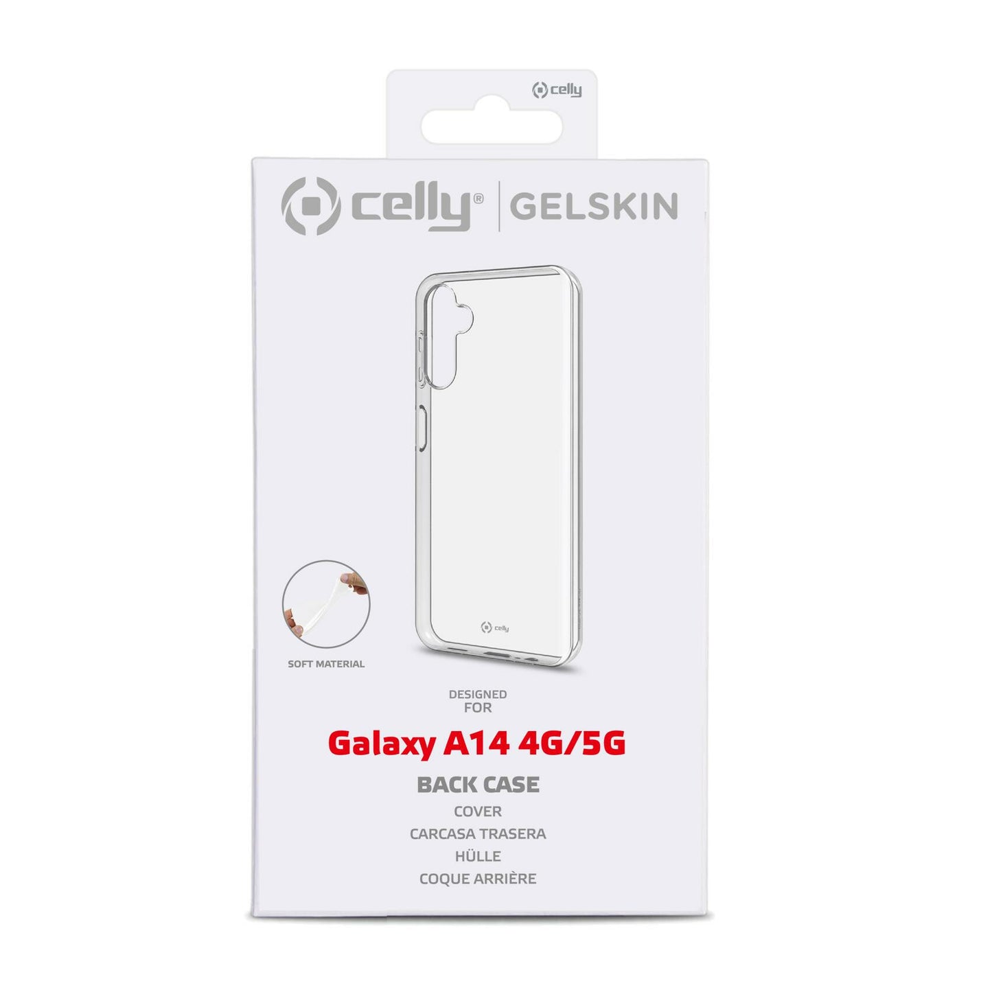 Celly GELSKIN mobiltelefonfodral 16,8 cm (6.6") Omslag Transparent