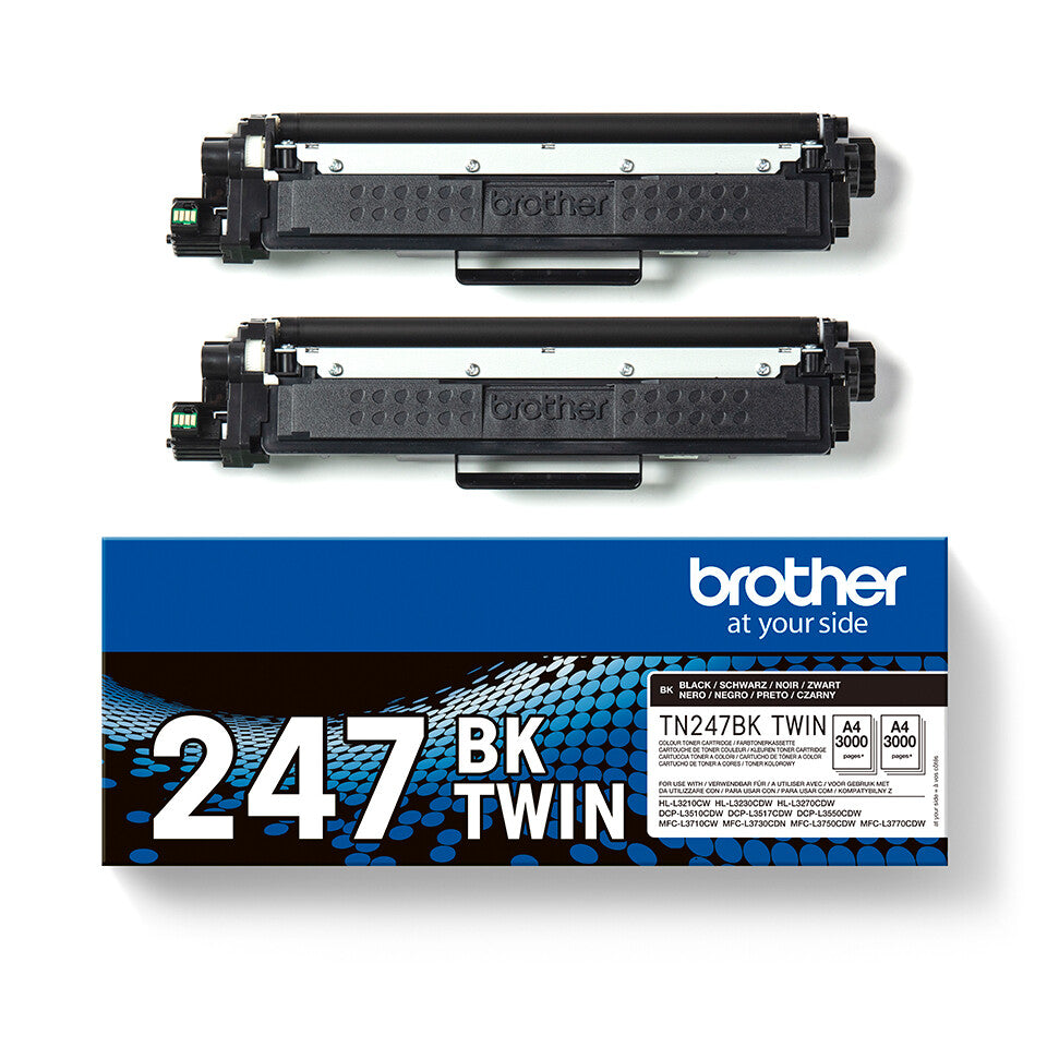 Brother TN-247BKTWIN Tonerkassett 2 styck Original Svart