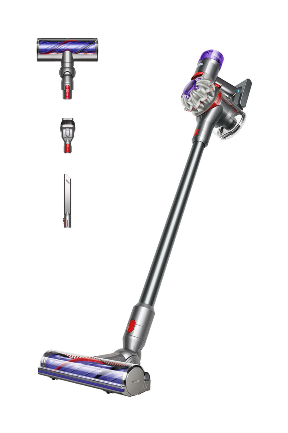 Dyson V8 Advanced 2-in-1 stick vacuum Batteri Torr Utan påse Nickel, Silver