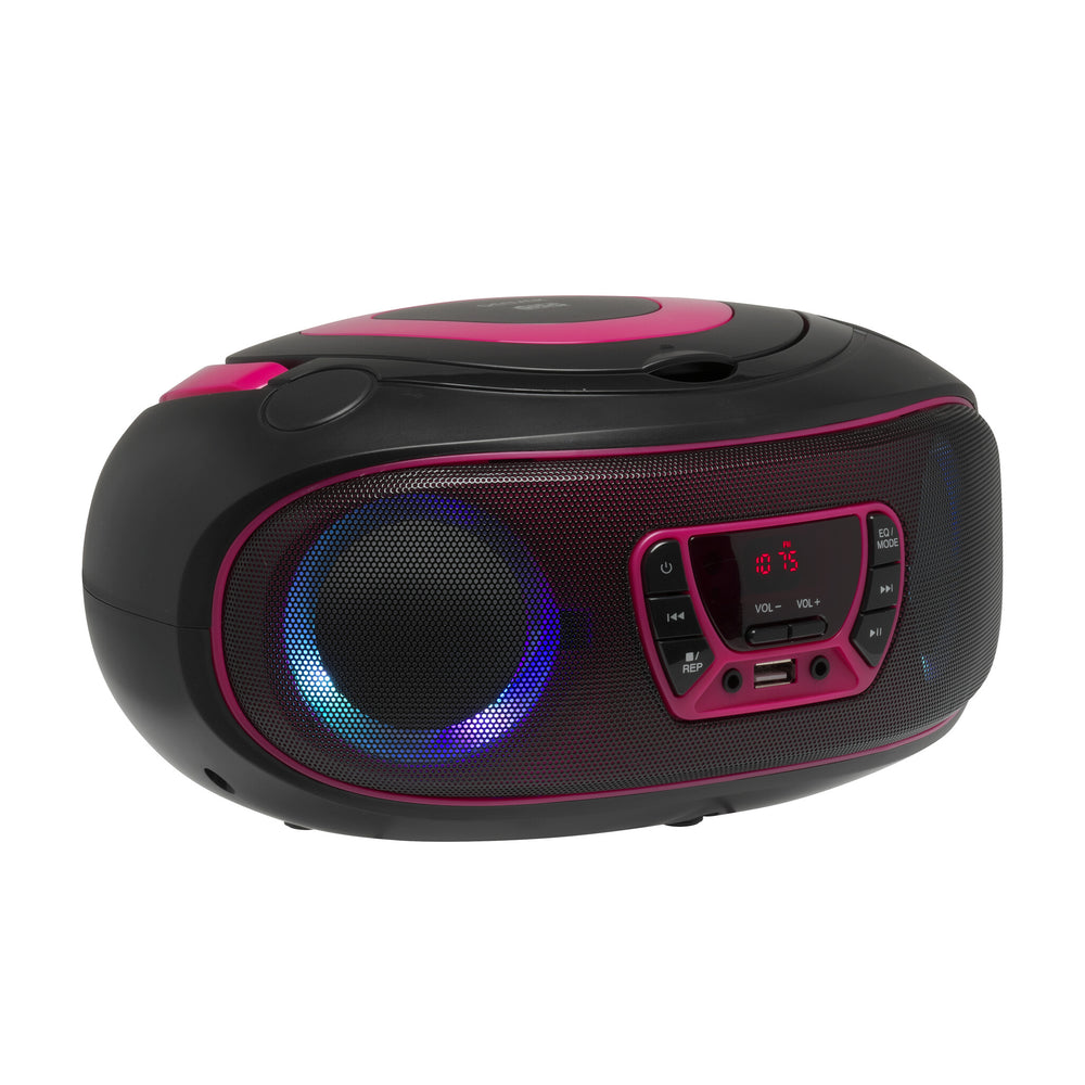 Denver TCL-212BT PINK CD-spelare Bärbar CD-spelare Svart, Rosa