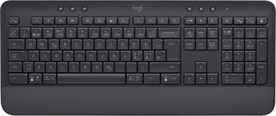 Logitech Signature K650 tangentbord Kontor Bluetooth QWERTY Dansk, Finsk, Nordic, Svensk grafit