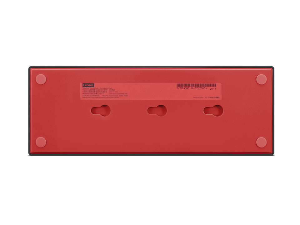 Lenovo 40B00300EU dockningsstationer för bärbara datorer Kabel Thunderbolt 4 Svart, Röd