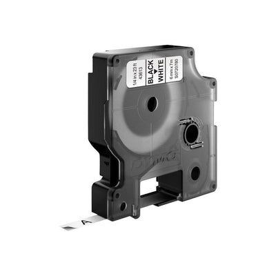 DYMO D1 - Standardpolyesteretiketter - Svart på vitt - 6mm x 7m