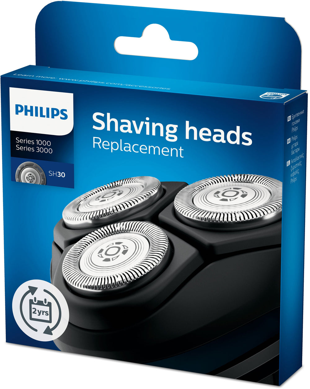 Philips SHAVER Series 3000 SH30/50 Rakhuvuden