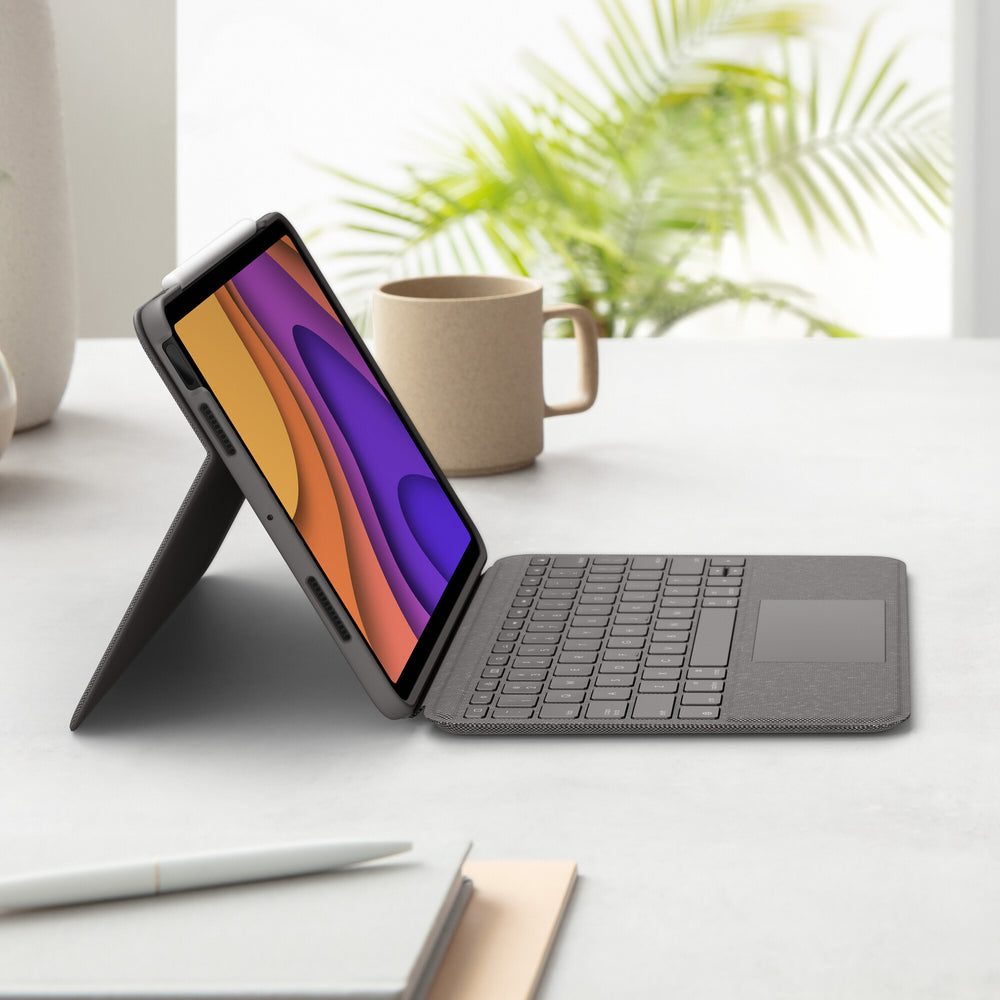 Logitech Folio Touch QWERTY Nordic Smart Connector Grå