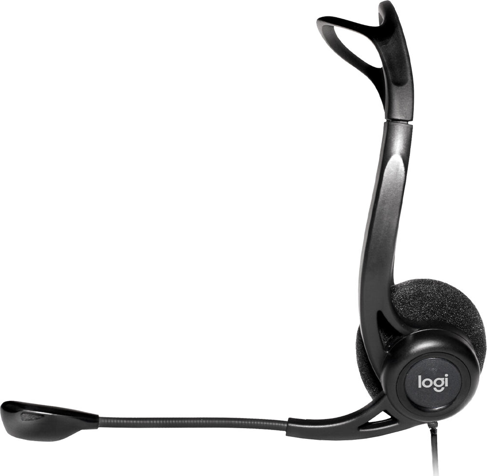 Logitech 981-000100 hörlur och headset Kabel Huvudband Samtal/musik USB Type-A Svart