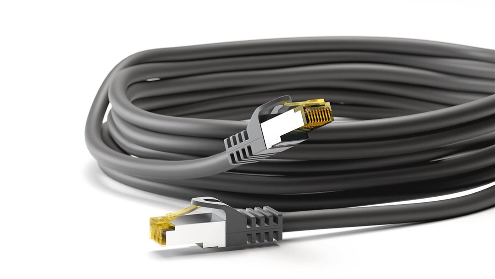 Goobay 91644 nätverkskablar Svart 10 m Cat7 S/FTP (S-STP)