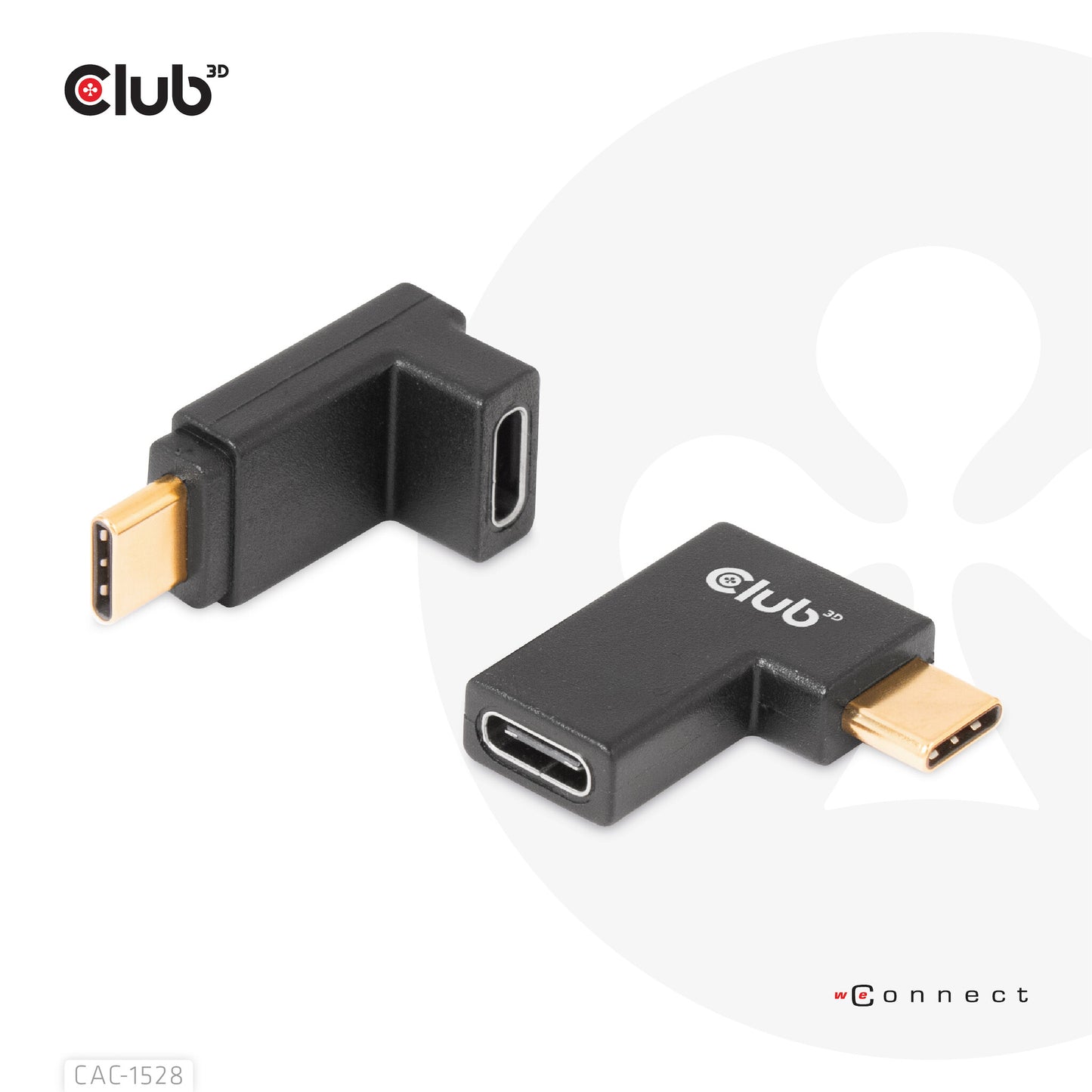 CLUB3D CAC-1528 kabelomvandlare (hane/hona) USB C