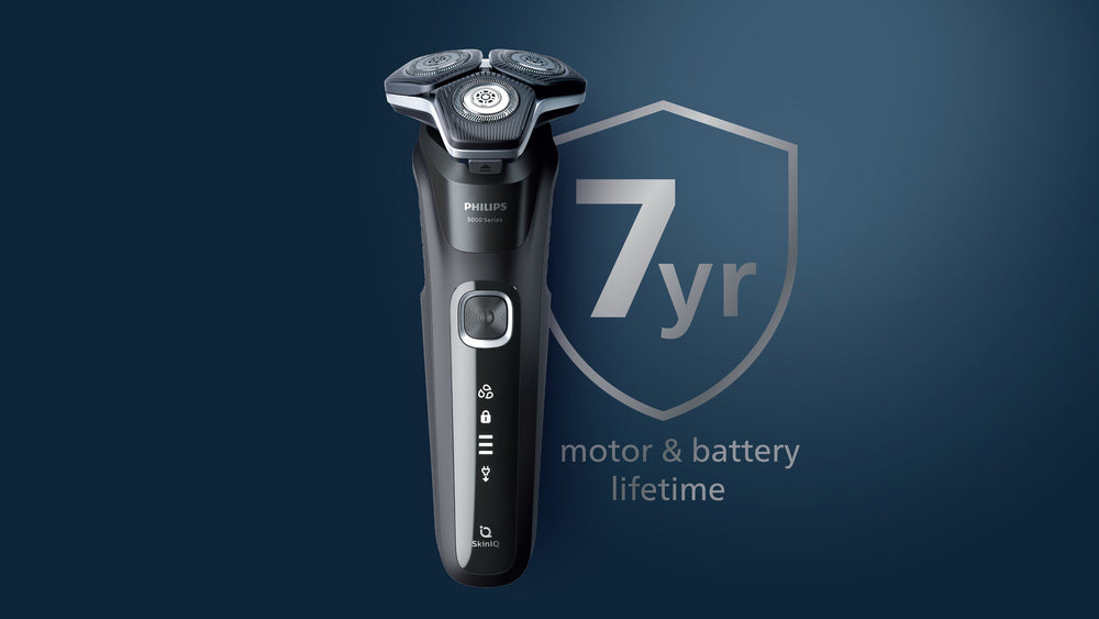 Philips SHAVER Series 5000 S5887/30 rakapparater för män Roterande rakhuvud Trimmer Svart, Grå