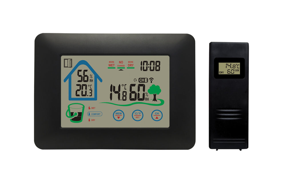 Denver WS-520 digital väderstation Svart Batteri