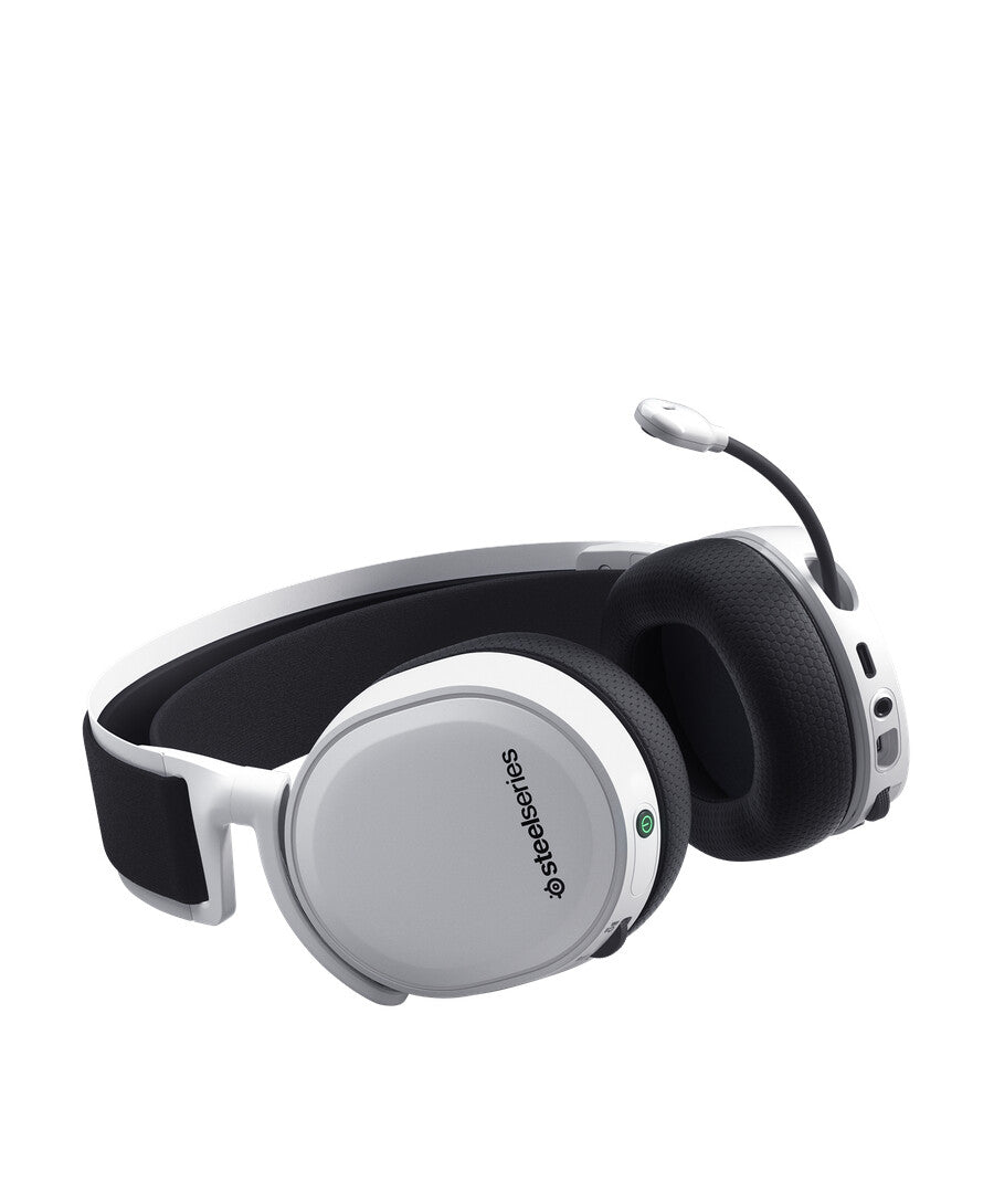 Steelseries Arctis 7+ Headset Kabel & Trådlös Huvudband Spela USB Type-C Bluetooth Svart, Vit