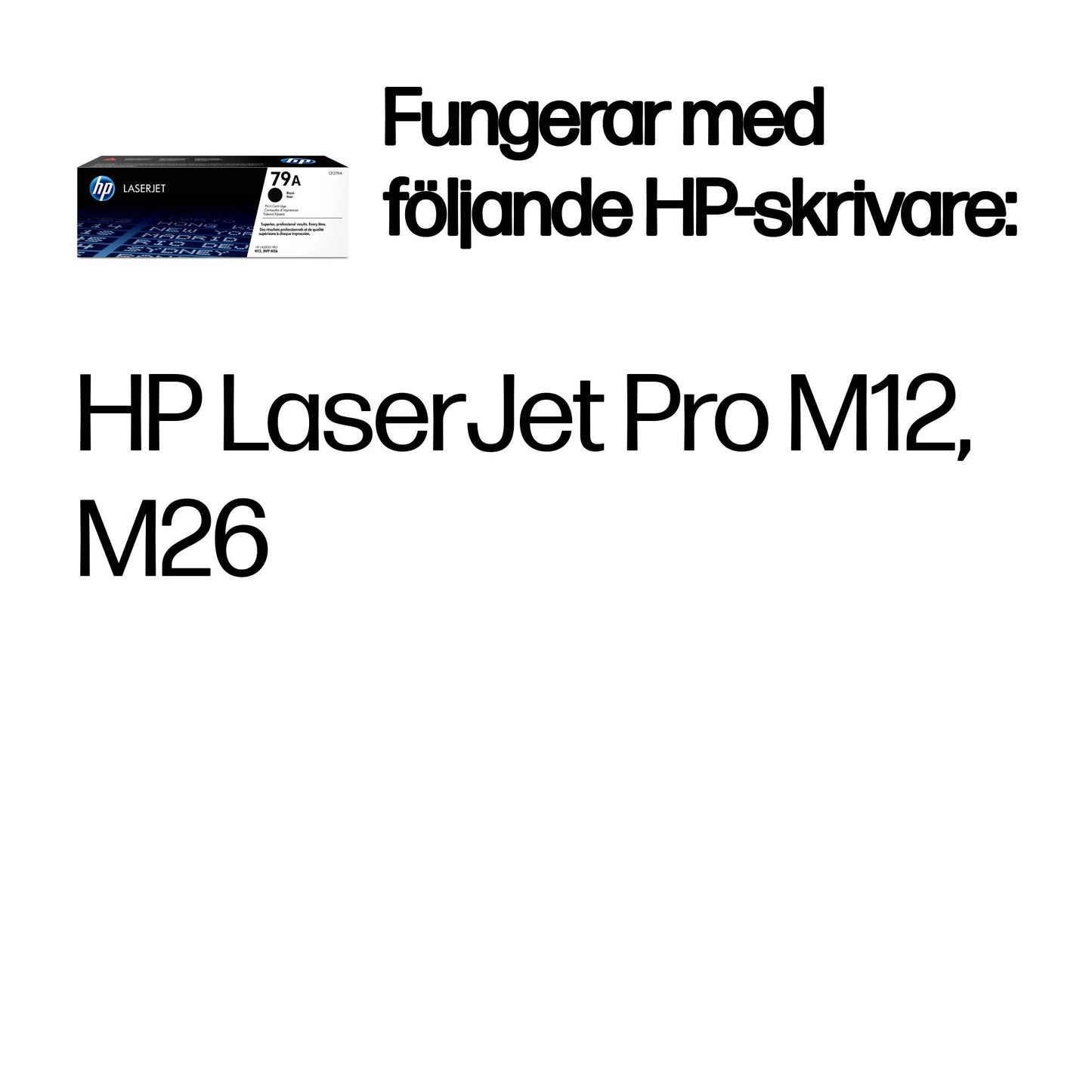 HP 79A svart original LaserJet-tonerkassett