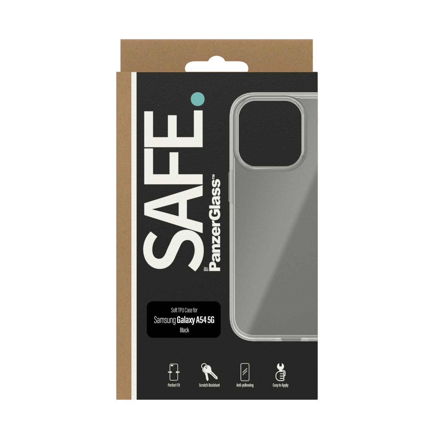 PanzerGlass SAFE. Case for Samsung Galaxy A54 5G mobiltelefonfodral Omslag Transparent