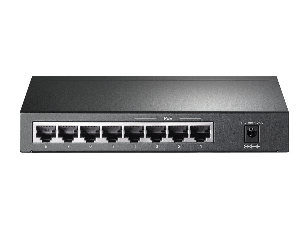 TP-Link TL-SG1008P nätverksswitchar Ohanterad Gigabit Ethernet (10/100/1000) Strömförsörjning via Ethernet (PoE) stöd Hasselnöt