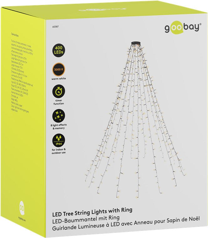 Goobay 60387 dekorativt ljus Fairy lights 400 lampor LED 0,04 W