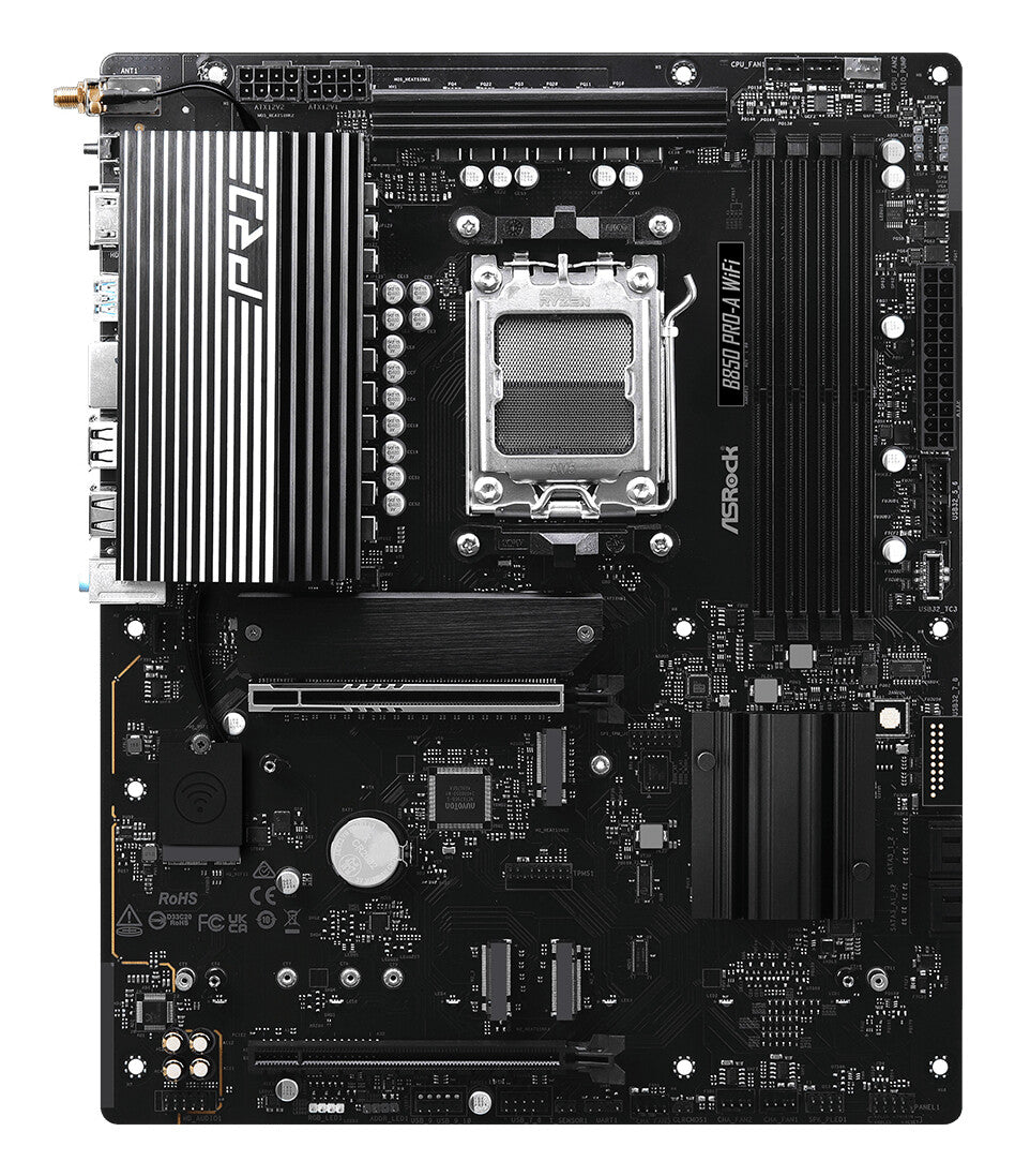 Asrock B850 Pro-A WiFi AMD B850 AM5-sockel ATX