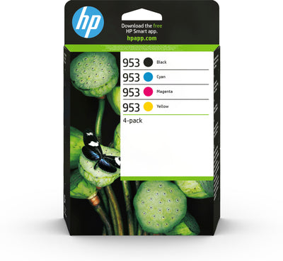 HP 953 4-pack originalbläckpatroner svart/cyan/magenta/gul