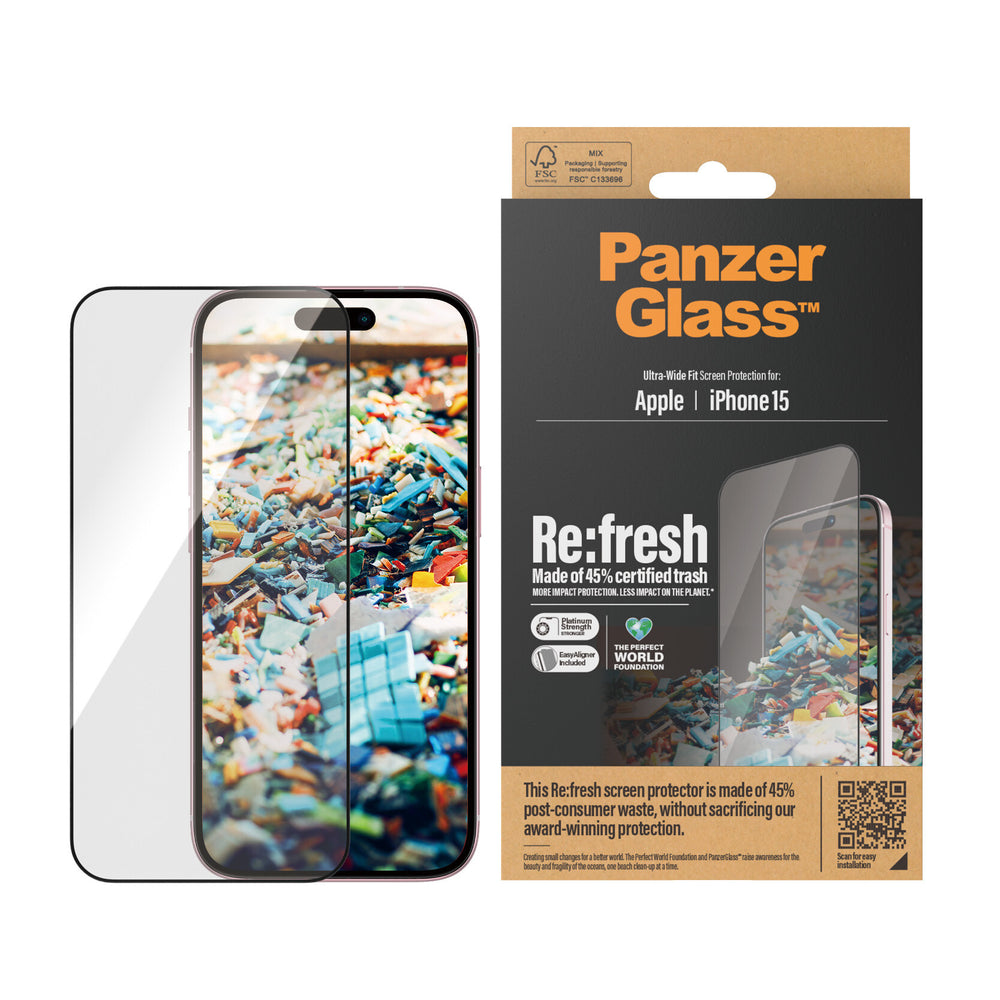 PanzerGlass UWF Refresh with 45% rec. Glas Genomskinligt skärmskydd Apple 1 styck