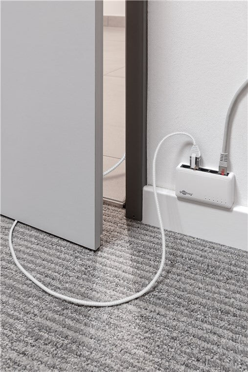 Goobay 74388 kabelomvandlare (hane/hona) USB 3.1 type A RJ45 Vit