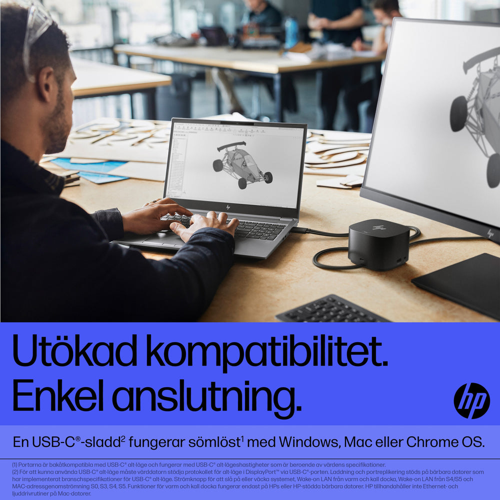 HP Thunderbolt-docka 280 W G4 med kombikabel