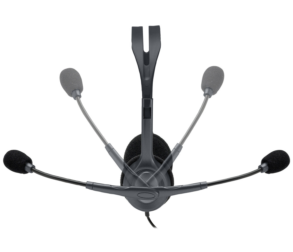 Logitech 981-000593 hörlur och headset Kabel Huvudband Kontor/callcenter Grå