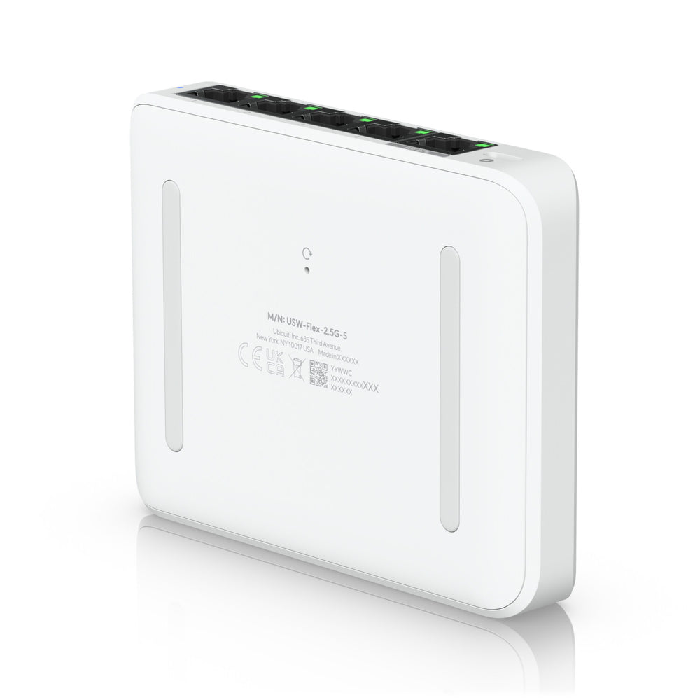 Ubiquiti UniFi Flex Mini 2.5G hanterad 2.5G Ethernet (100/1000/2500) Strömförsörjning via Ethernet (PoE) stöd Skrivbord Vit