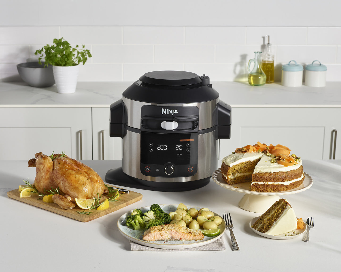 Ninja OL550EU multicooker 6 l 1460 W Svart, Rostfritt stål