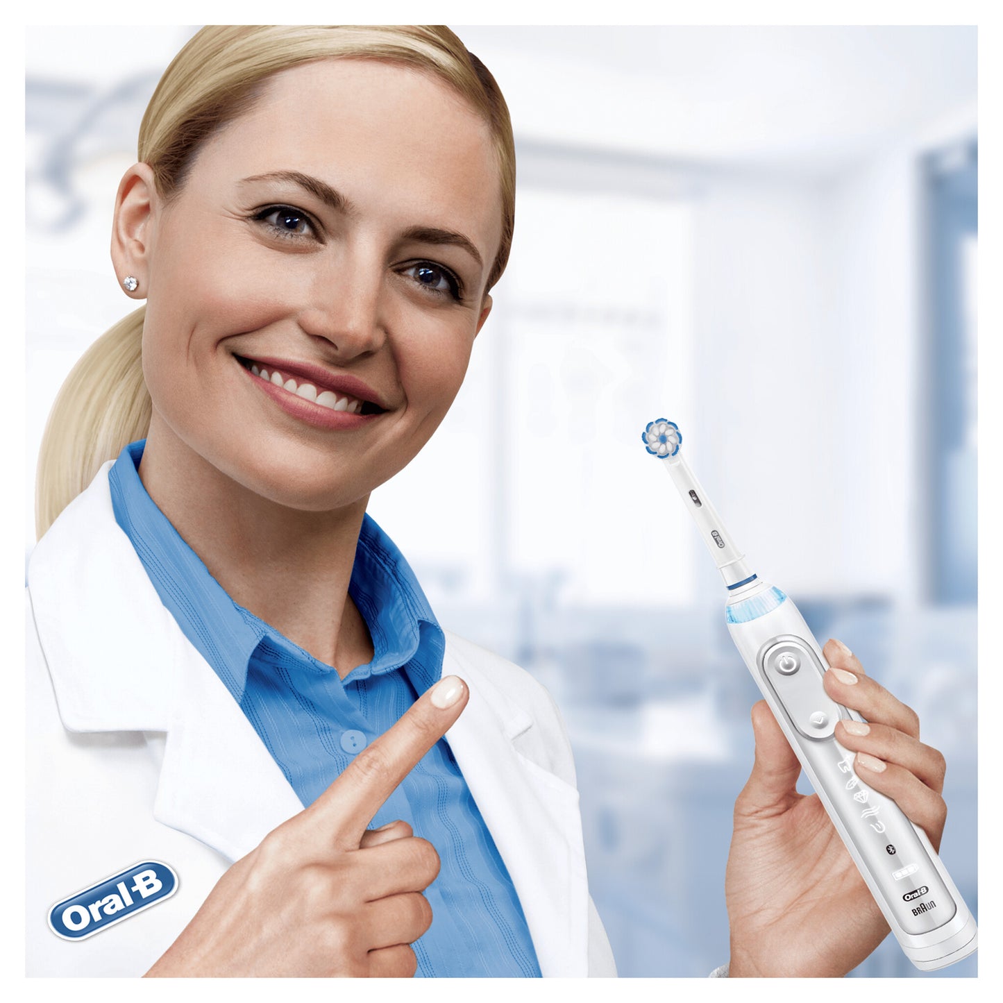 Oral-B Sensitive Clean 80339545 tandborsthuvuden 4 styck Vit